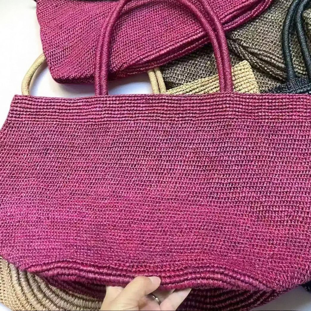 Raffia Woven Tote Bag