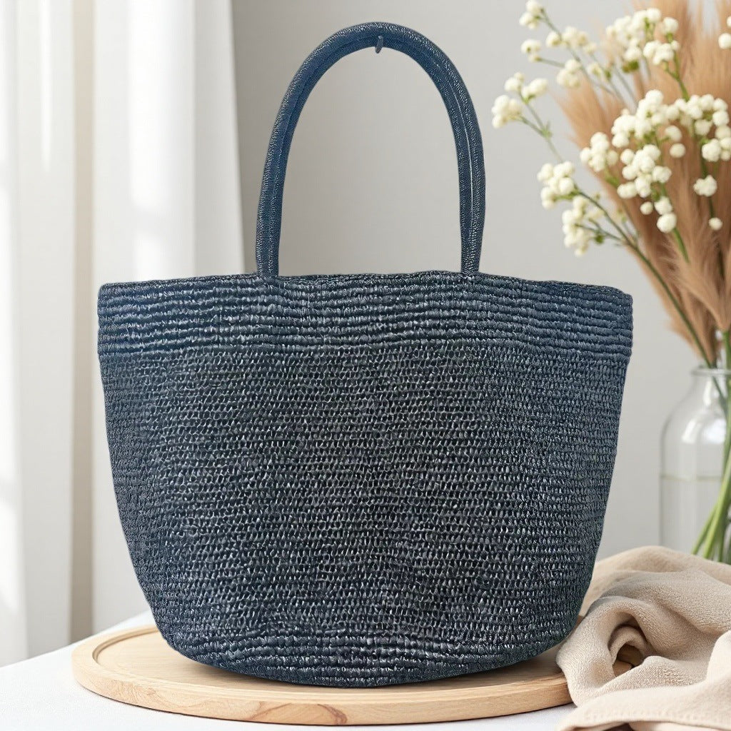 Raffia Woven Tote Bag