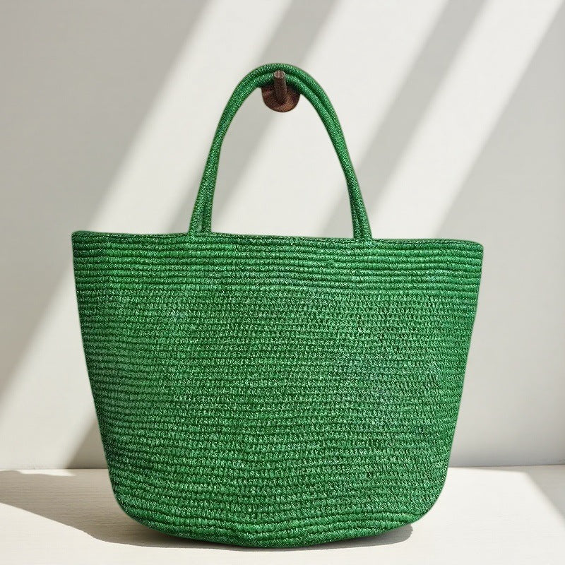Raffia Woven Tote Bag
