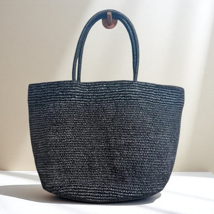 Raffia Woven Tote Bag