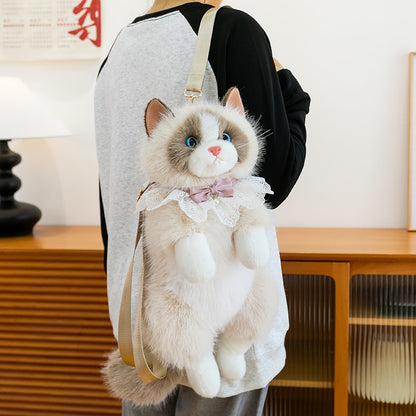 Ragdoll Cat Backpack Plush Toy Doll