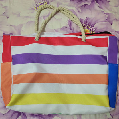 Rainbow beach bag
