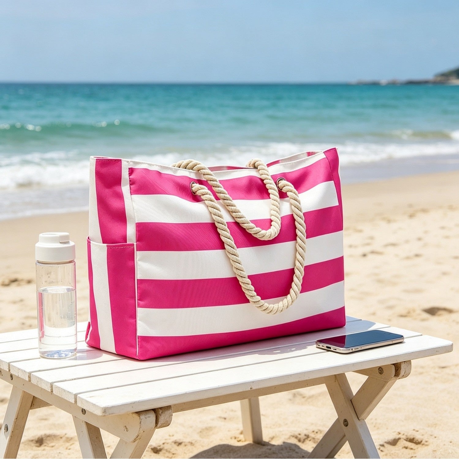 Rainbow beach bag