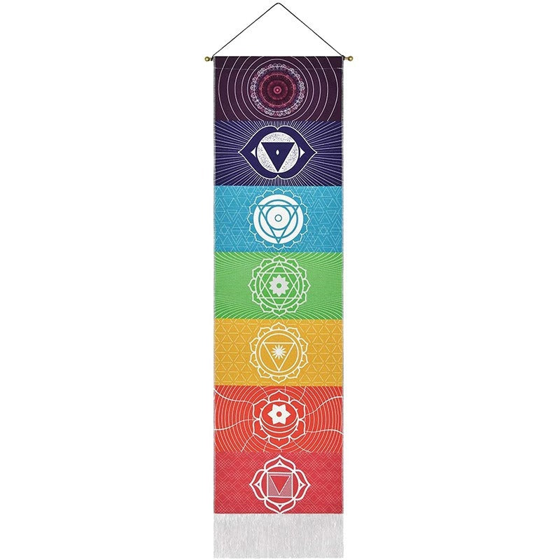 Rainbow Chakra Meditation Tapestry