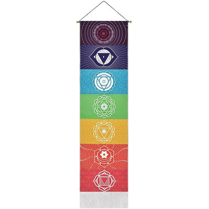 Rainbow Chakra Meditation Tapestry