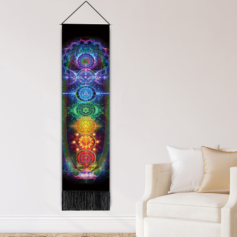 Rainbow Chakra Meditation Tapestry