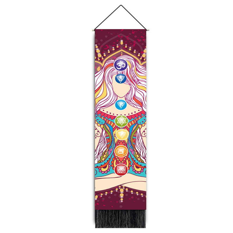 Rainbow Chakra Meditation Tapestry
