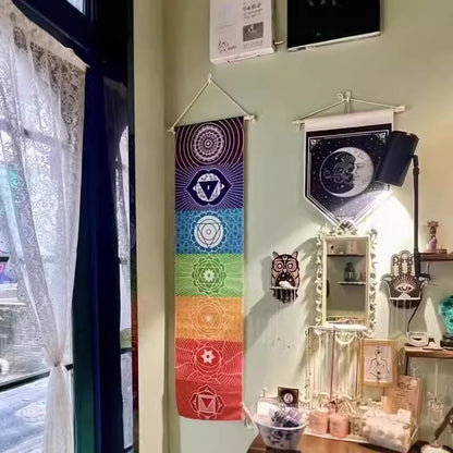 Rainbow Chakra Meditation Tapestry