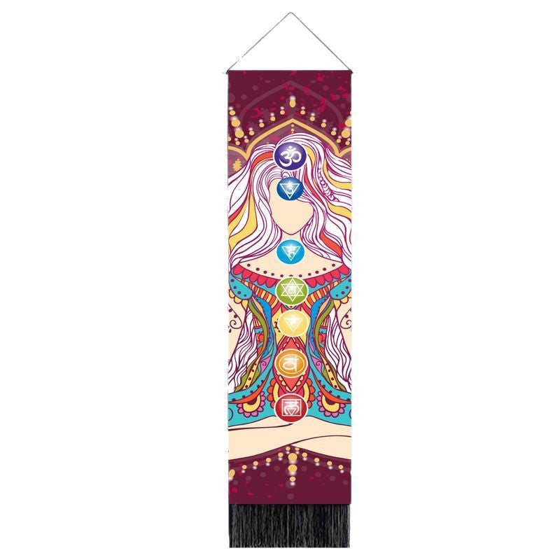 Rainbow Chakra Meditation Tapestry