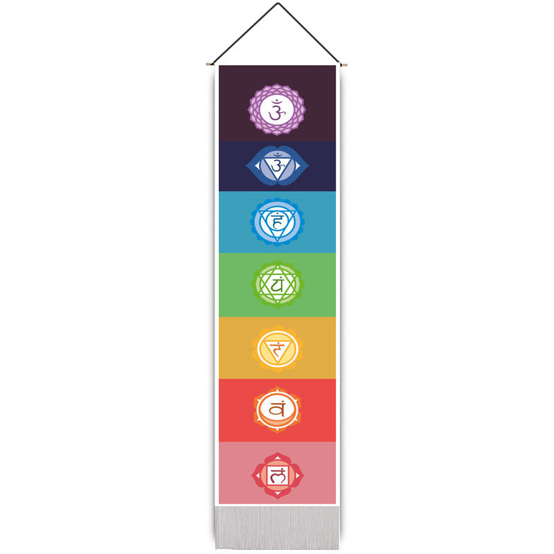 Rainbow Chakra Meditation Tapestry