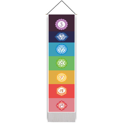 Rainbow Chakra Meditation Tapestry
