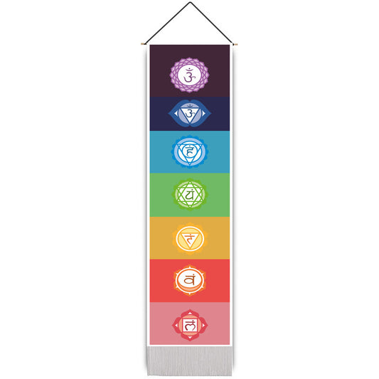 Rainbow Chakra Meditation Tapestry