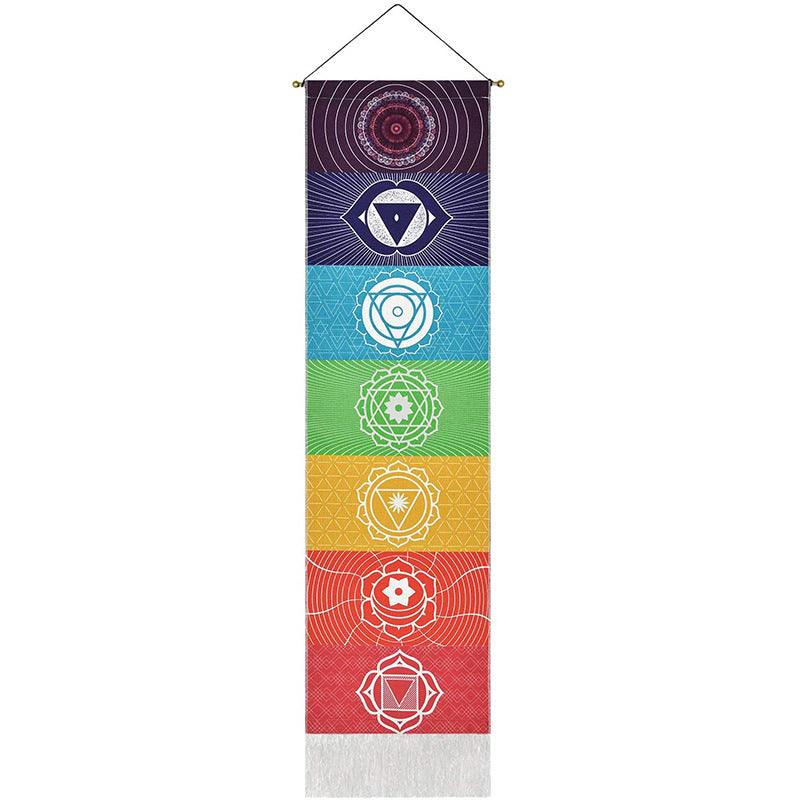 Rainbow Chakra Meditation Tapestry