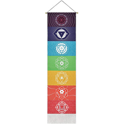 Rainbow Chakra Meditation Tapestry