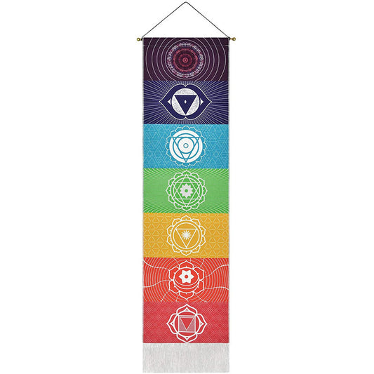 Rainbow Chakra Meditation Tapestry