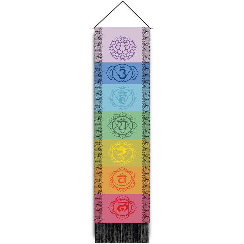 Rainbow Chakra Meditation Tapestry