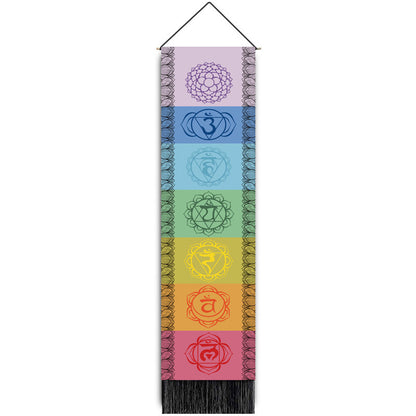 Rainbow Chakra Meditation Tapestry
