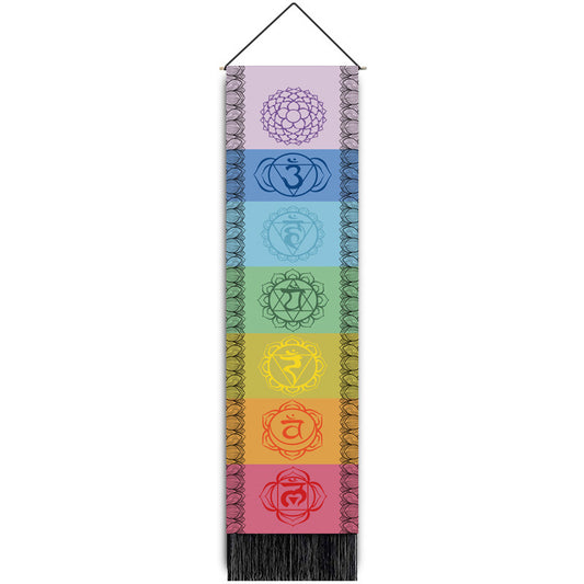 Rainbow Chakra Meditation Tapestry