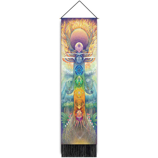 Rainbow Chakra Meditation Tapestry