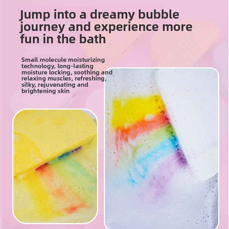 Rainbow Essential Oil Bath Salt Balls