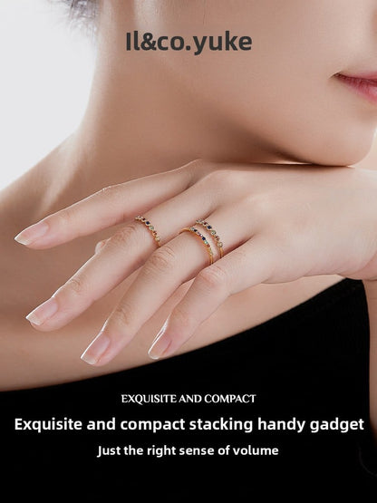 Rainbow gemstone ring