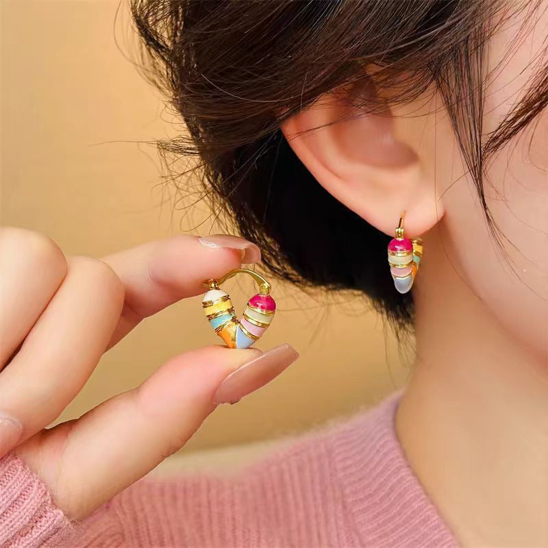 Rainbow Love Earrings