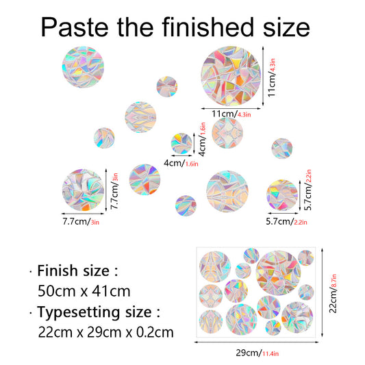 Rainbow Prism Electrostatic Window Film