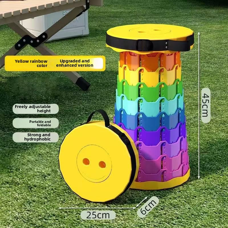 Rainbow Retractable Stool