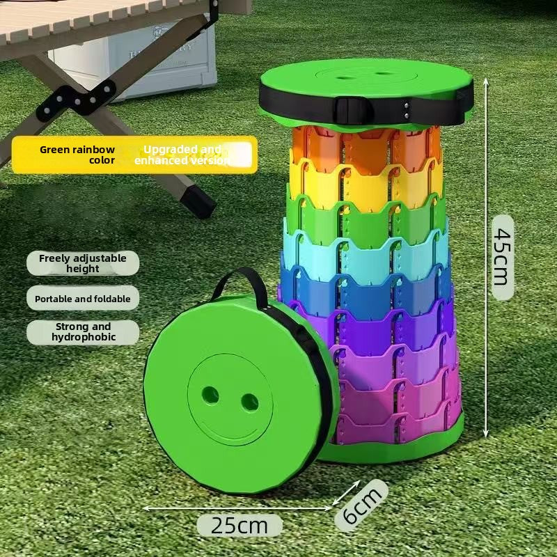 Rainbow Retractable Stool