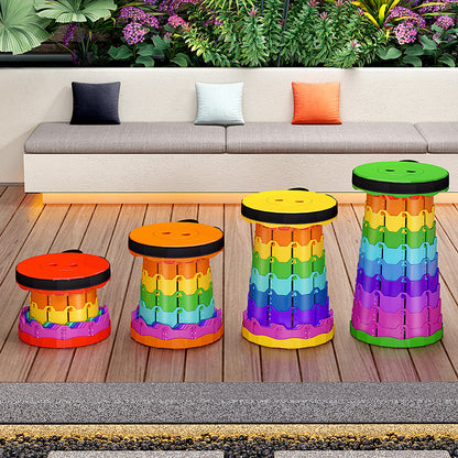 Rainbow Retractable Stool