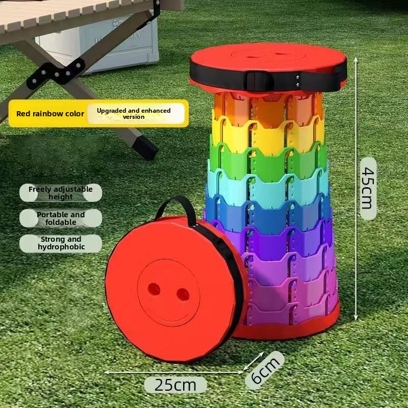 Rainbow Retractable Stool