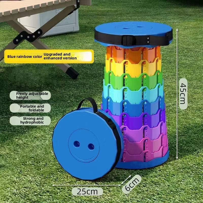 Rainbow Retractable Stool