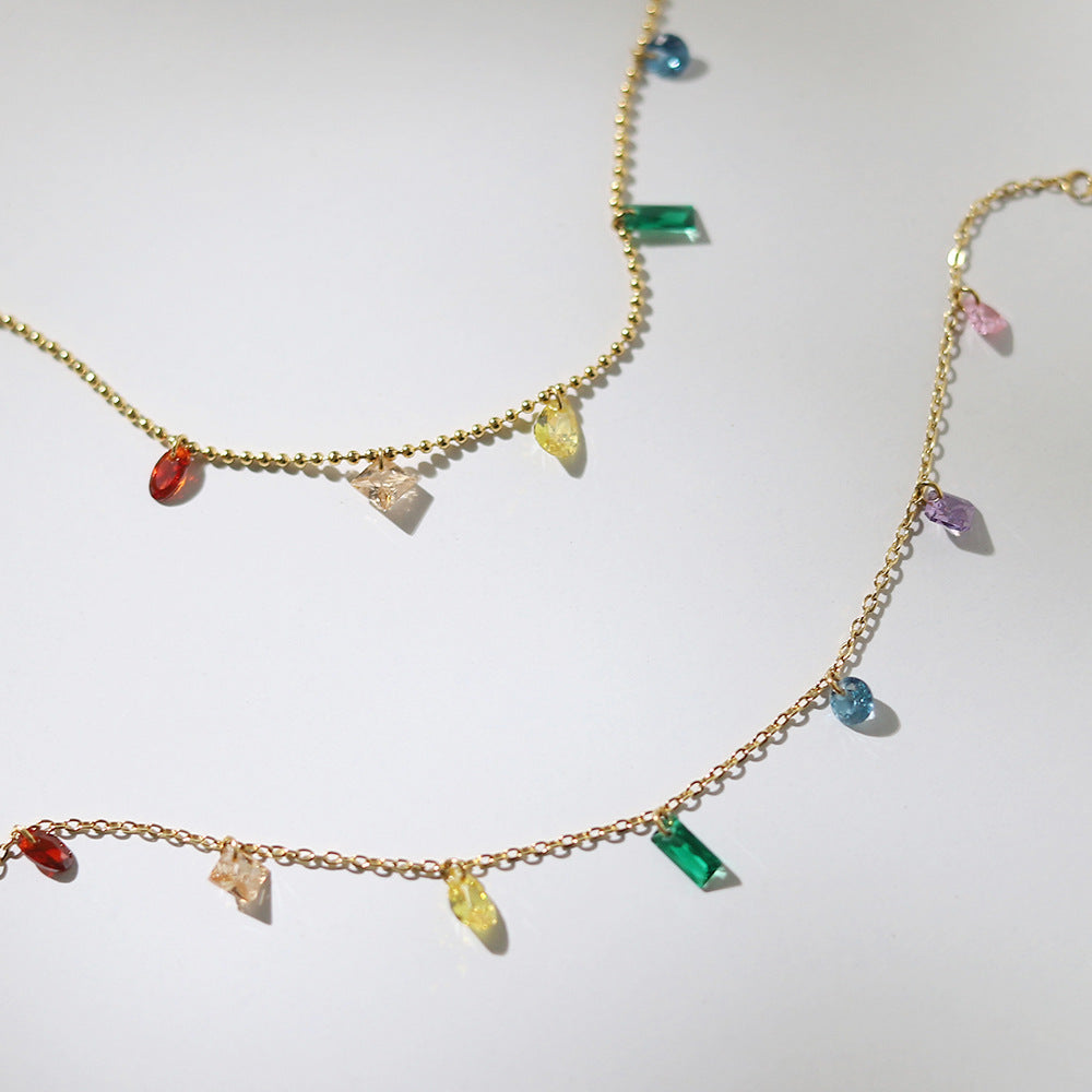 Rainbow Seven-Color Necklace