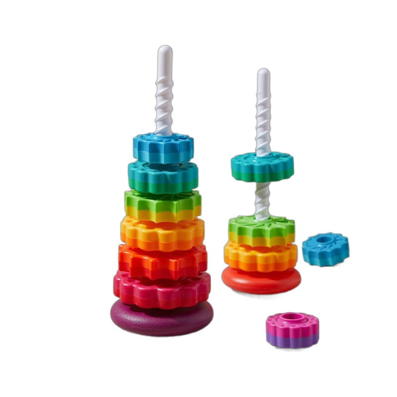 Rainbow Spinning Stacking Toy