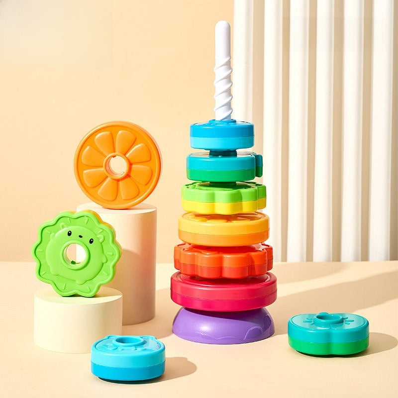 Rainbow Spinning Stacking Toy