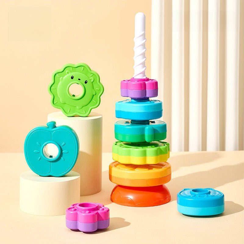Rainbow Spinning Stacking Toy
