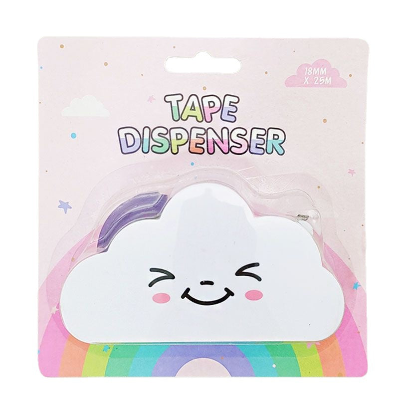 Rainbow Tape Dispenser with Cloud Cutter