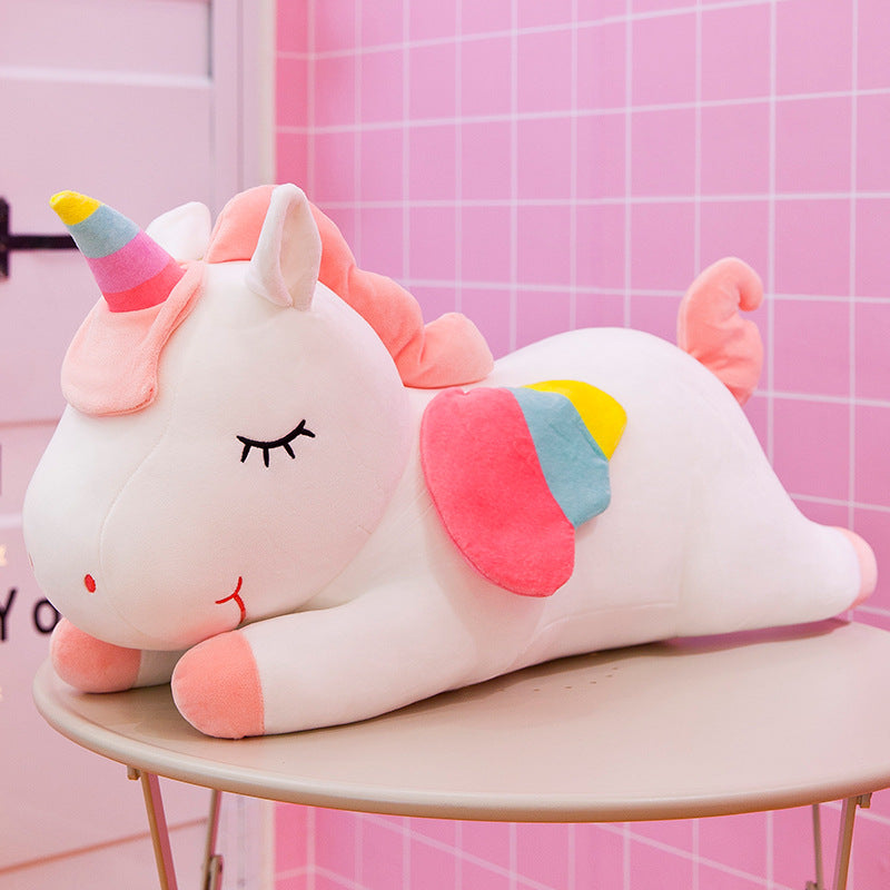 Rainbow Unicorn Plush Doll Pillow