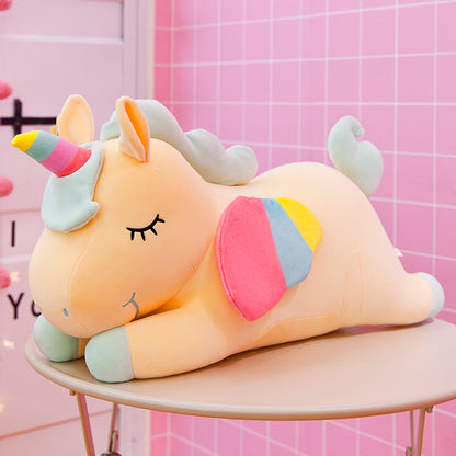 Rainbow Unicorn Plush Doll Pillow