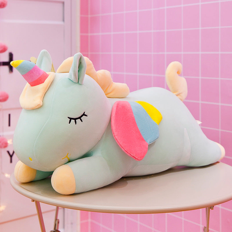 Rainbow Unicorn Plush Doll Pillow