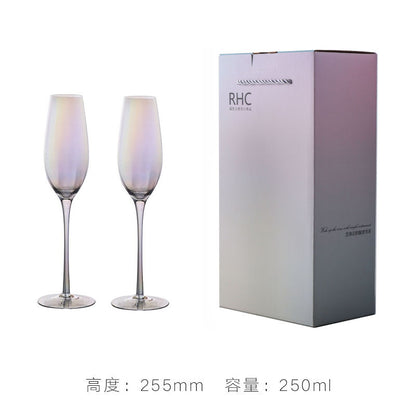 Rainbow Wine Glass