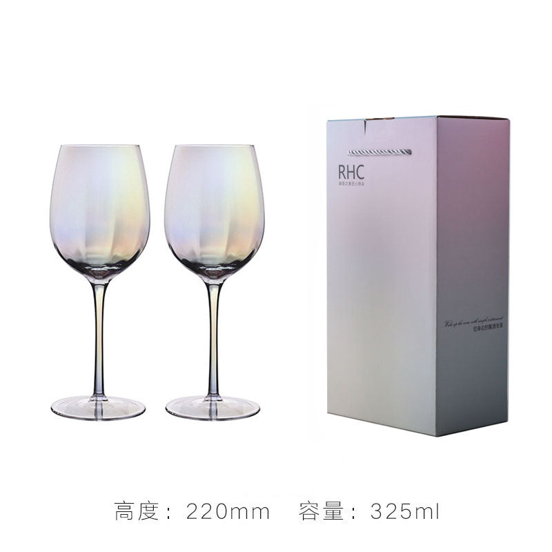 Rainbow Wine Glass