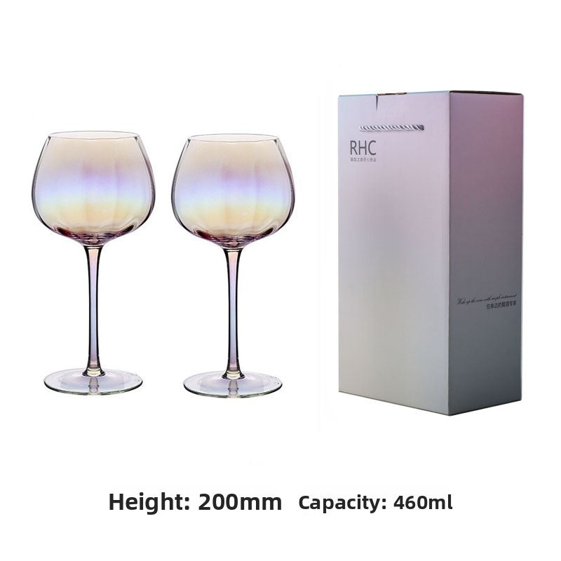 Rainbow Wine Glass