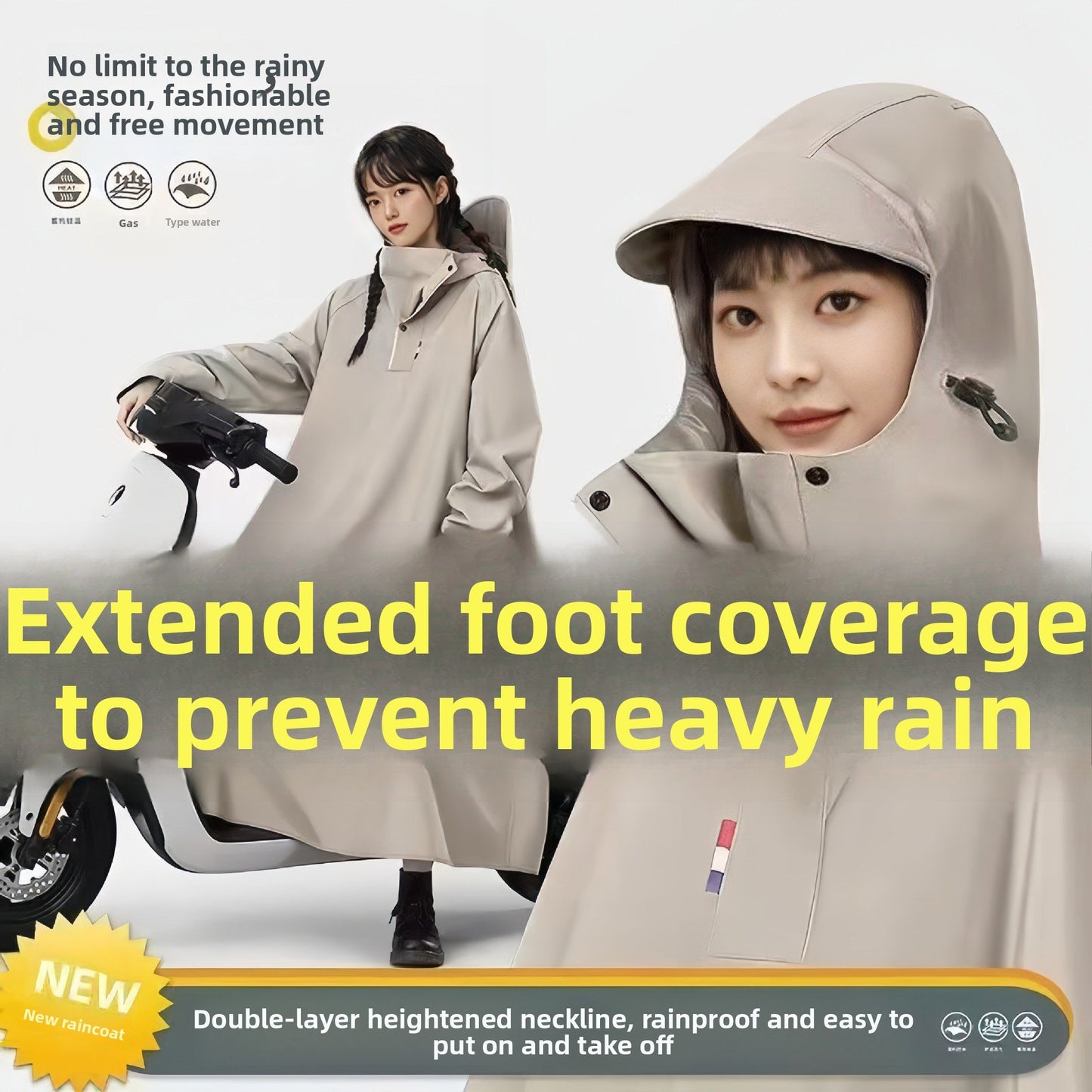 Raincoat One-piece One-piece