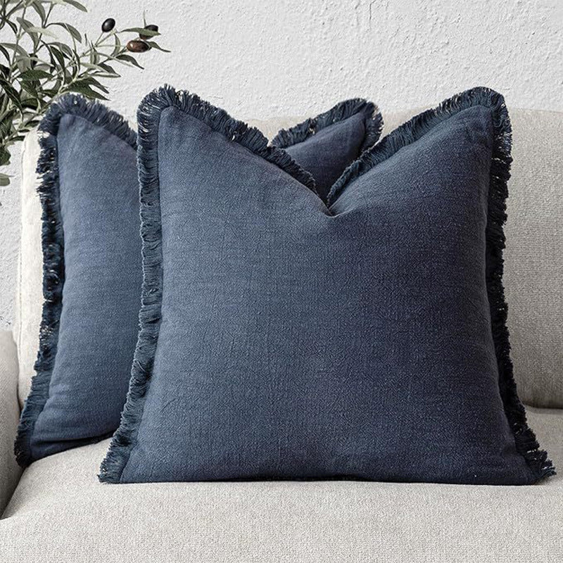 Ramie Bohemian Tassel Pillow Covers
