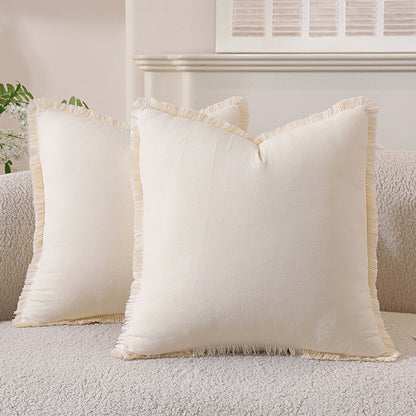 Ramie Bohemian Tassel Pillow Covers