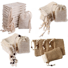 Cotton Soap Bag Knotted