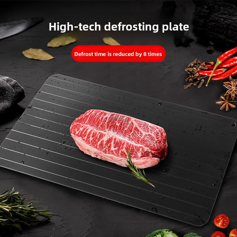 Rapidly defrost metal plates