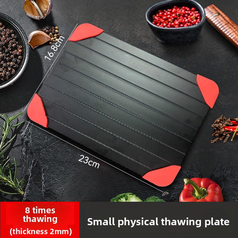 Rapidly defrost metal plates