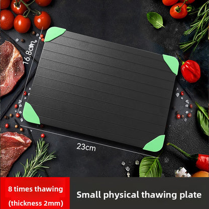 Rapidly defrost metal plates